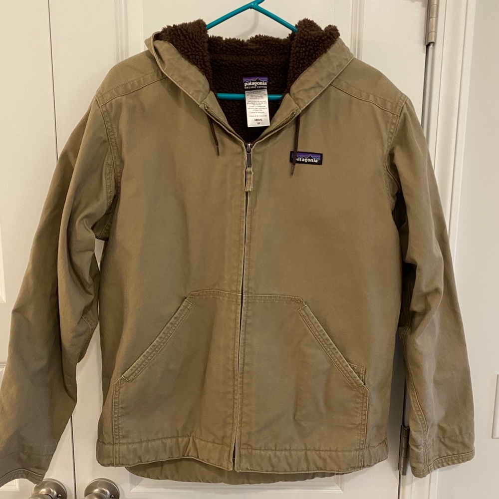RARE Patagonia Fleece-lined Canvas Hoodie Jacket